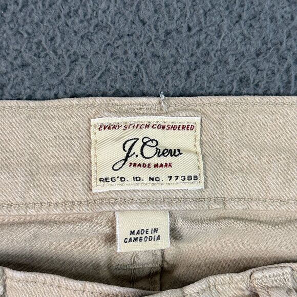 J Crew Jeans Mens 30x32 Beige Tan 484 Slim Fit Stretch Denim Pants Casual - Picture 3 of 12